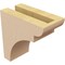 Ekena Millwork 3"W x 6"D x 6"H Classic Yorktown Rough Cedar Woodgrain TimberThane Corbel, Primed Tan CORUR03X06X06YORRCPR - alternate 6
